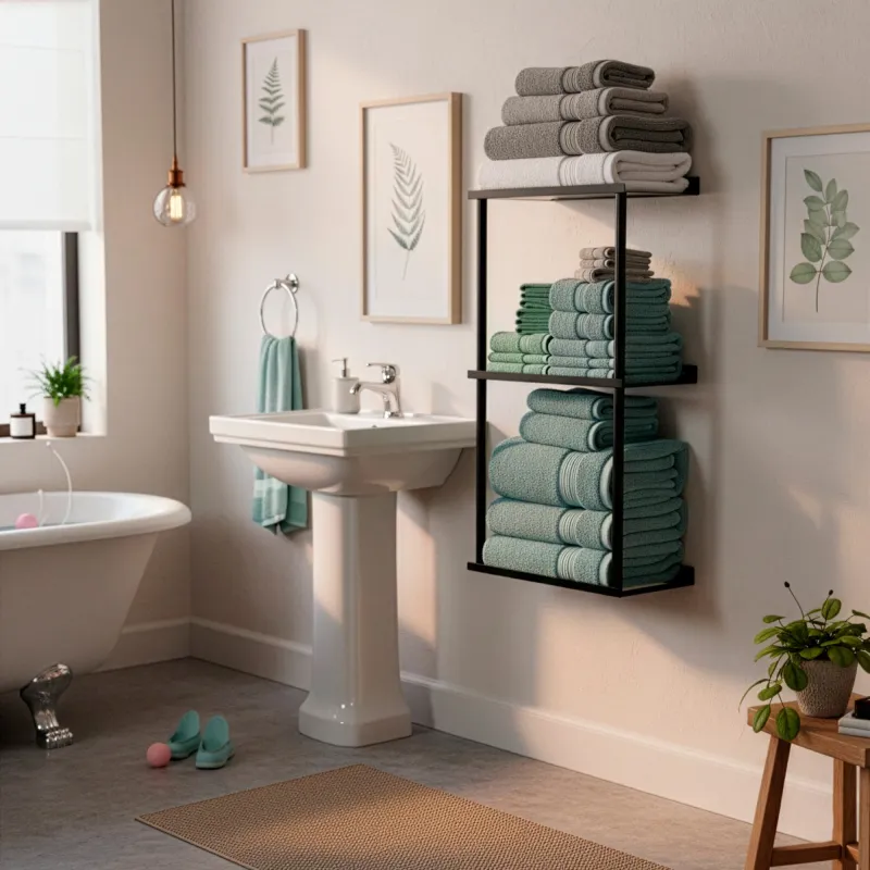 Towel rack 25 x 16 x 79 cm HG0073